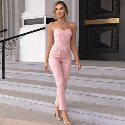 Amara Strapless Sweetheart Jumpsuit